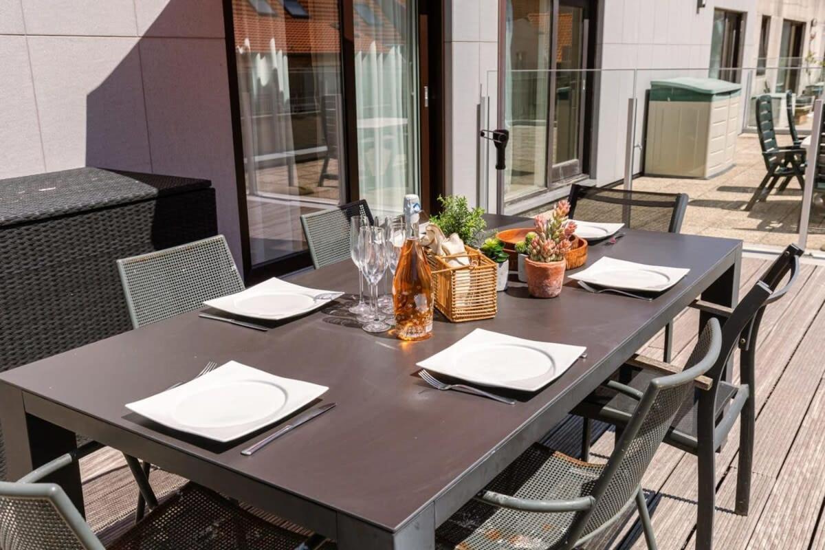 Huswell - Sunny Apartment In Knokke-Heist With Big Terrace Екстер'єр фото